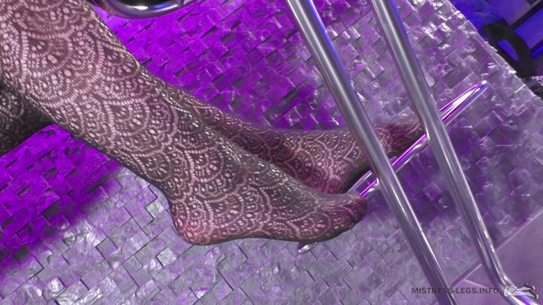 Mistress Legs: Padrona in calze a rete nere ti ignora
