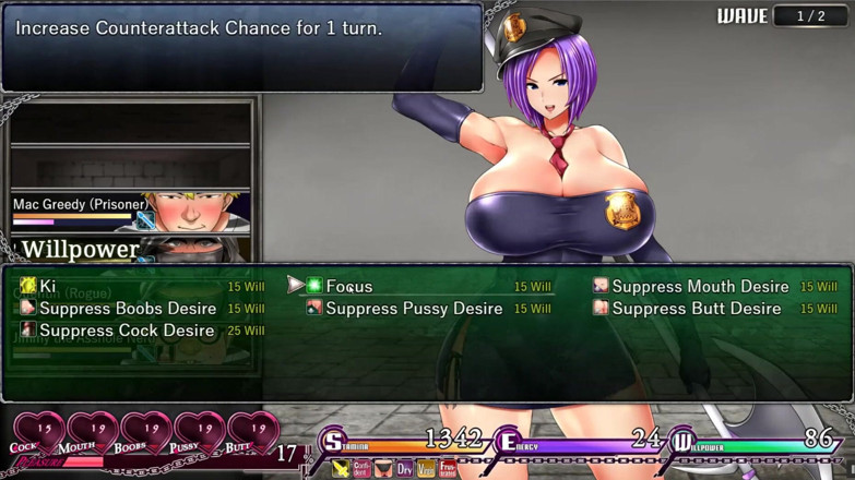 Cumming Gaming: Więzienie Karryn ciche przejście ep.7 łazienka ganbang dla dziewicy cipki dziewicy...