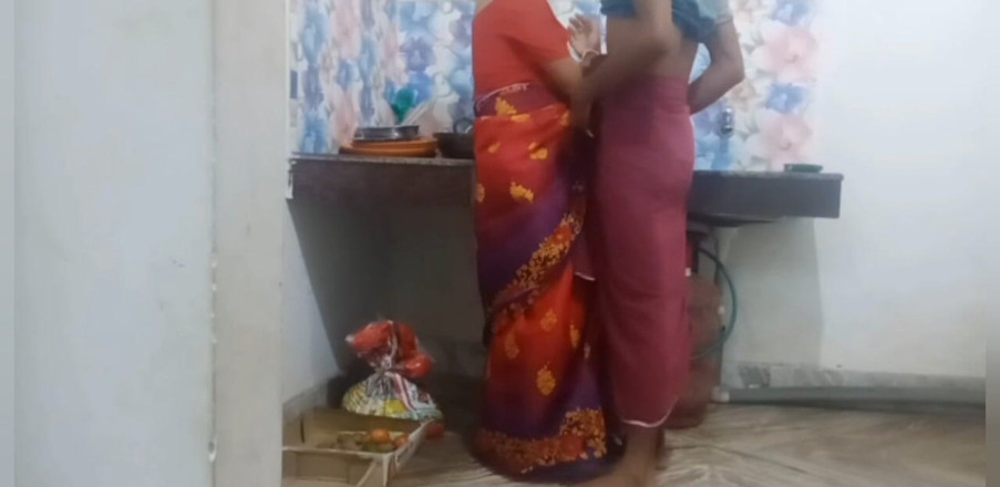Teensex: Busty Bhabi Gets Pounded in the Kitchen by Her Devar.