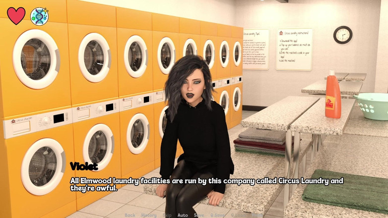 AVNTeller: Universitatea Elmwood # 23 - întâlnire romantică cu o fată gotică sexy țâțoasă