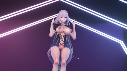 MikuMotion: Skirt skirt badan turun puting berantai skirt