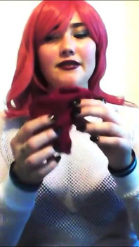 Misha mayfair in: Mit socken gefülltes Tape gag Talker!