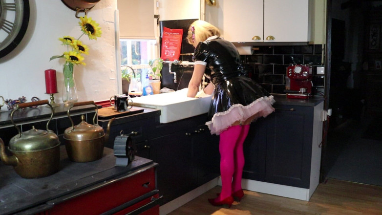 Sissy Dee Dee: Sissy Dee Should Be Washing, but She Is Enjoying the...