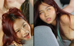 Cewek mungil asia yang lagi sange berat ini dientot habis-habisan sampai mengerang keenakan!