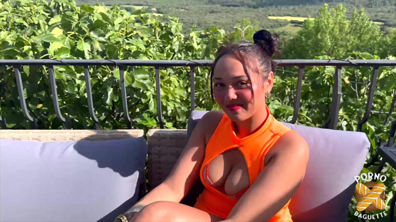 Porno Baguette: Elektra สาวสวย โดนสองควยเย็ด