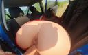 Alissa White: 운전 수업 후 차에서 따먹히는 큰 엉덩이
