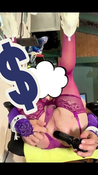Sexy Anal Dildo Shemale Panties by the Side Riding Anal Dildo