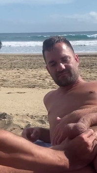 Leo Bulgari sex and cum on the beach with his friends the bleshporn - part 1