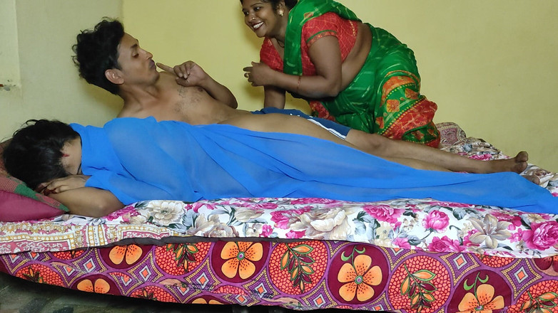 Real Indian Threesome: インドのネハ・バービー、隣人カップルとのスリーサムセックス