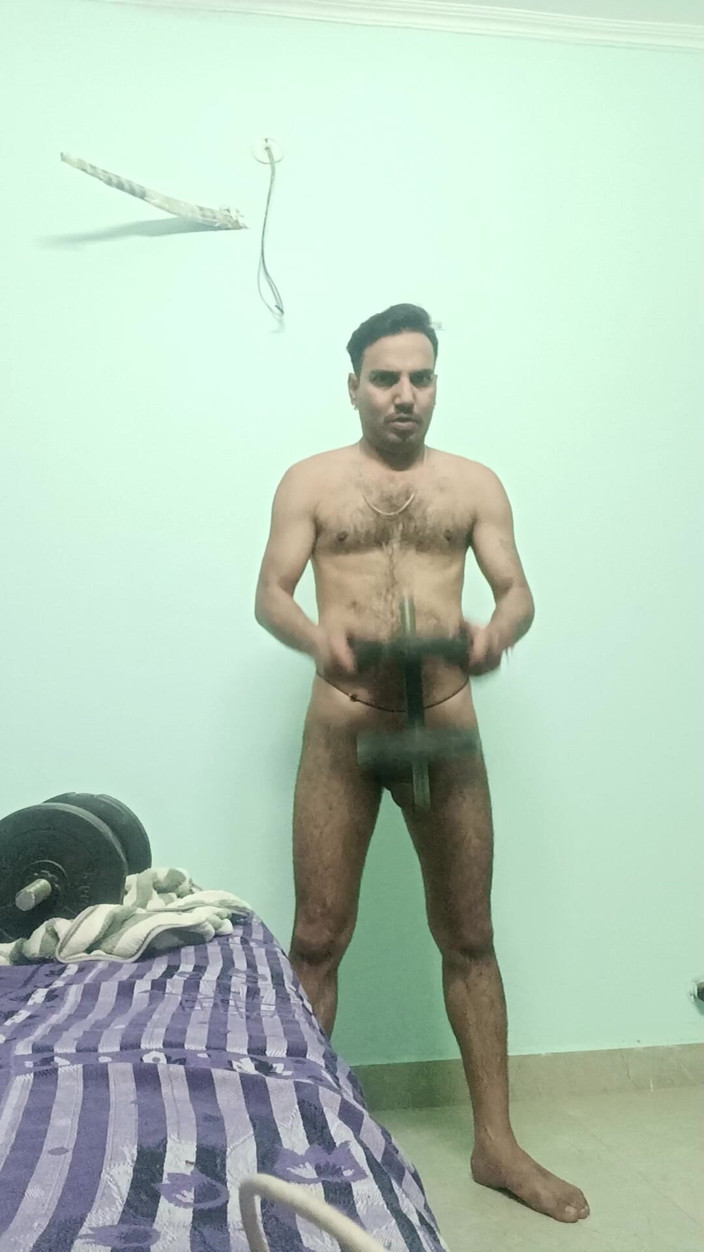 Rajasthani-old-lover: Allenamento indiano uomo indiano