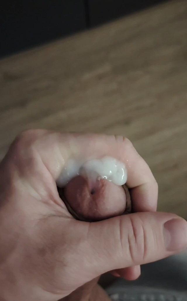 Slugs of Cum in My Hand After Playing with My Cock (Cum Art) Slugs of Cum in My Hand After Playing with My Cock (Cum Art)