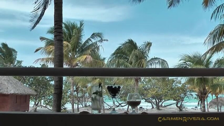 Carmen Rivera Entertainment: Stunning Carmen Rivera smoking a cigar and pissing outdoors