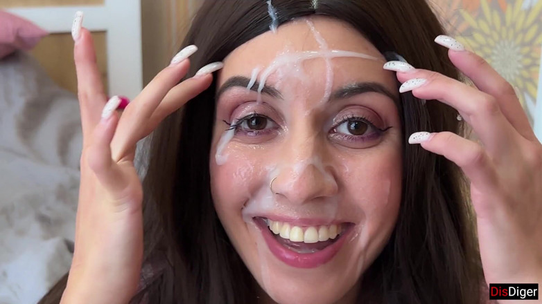 Dis Diger: Cum on Face Compilation Facial Cum in Mouth Swallow Huge...