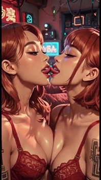 เลสเบี้ยนน่ารักลิ้นและเฟติชจูบ, Ai แอนิเมชั่น