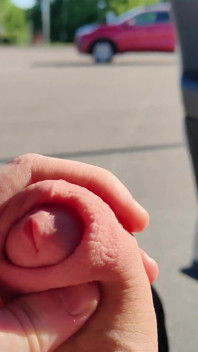Risky Flashing at a Busy Parking Lot and Cumshot Close to a Highway
