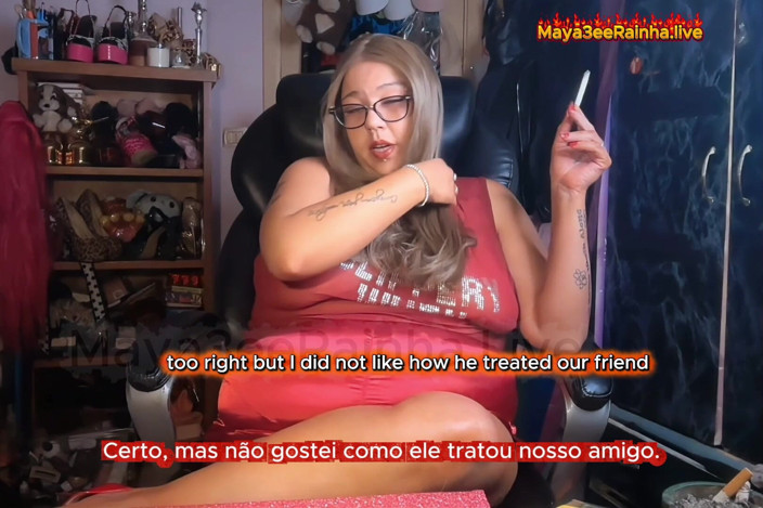 Goddess Maya3ee Rainha: Dea miLF brasiliana bbw che fuma dicendo tutto