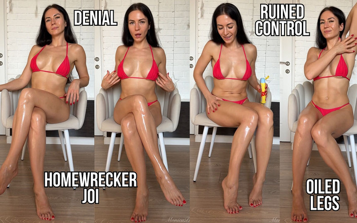 Princess Monica: Homewrecker JOI - 粗暴否认，油腻的腿和破坏的控制