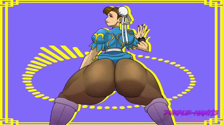 Chun-li Twerks Over an Over (Purple Mantis)