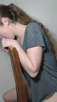 Huge BBC Dildo Chair Riding