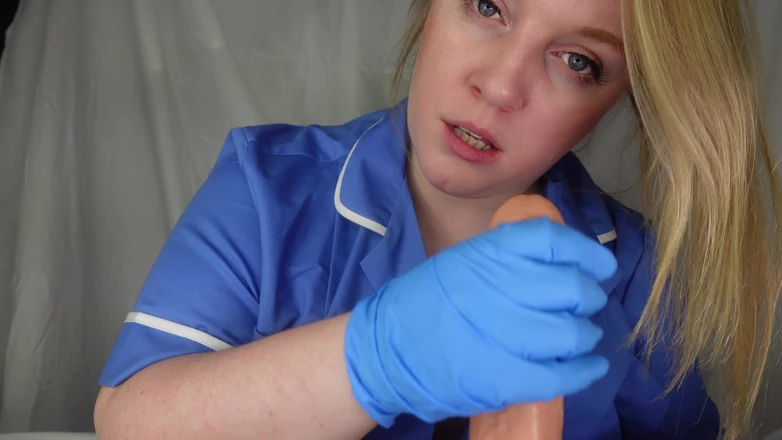 Julie Bliss: Nurse Bliss Medical Glove BJ &amp; Wank