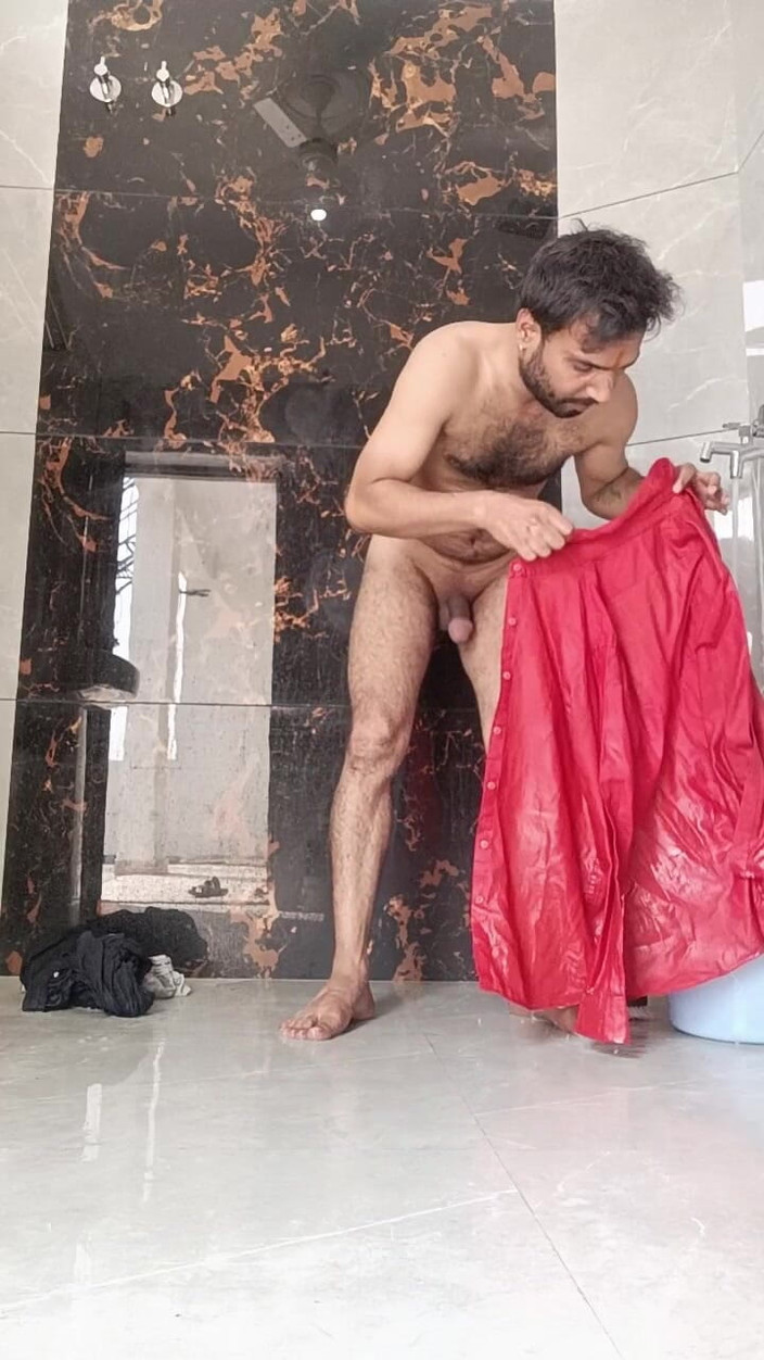 Rajasthani-old-lover: Desi Young Boy Enjoy Washing Stepfather Underwear and Enjoy Masterbation