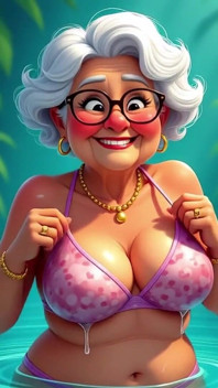 Granny Animation Sticky Mess