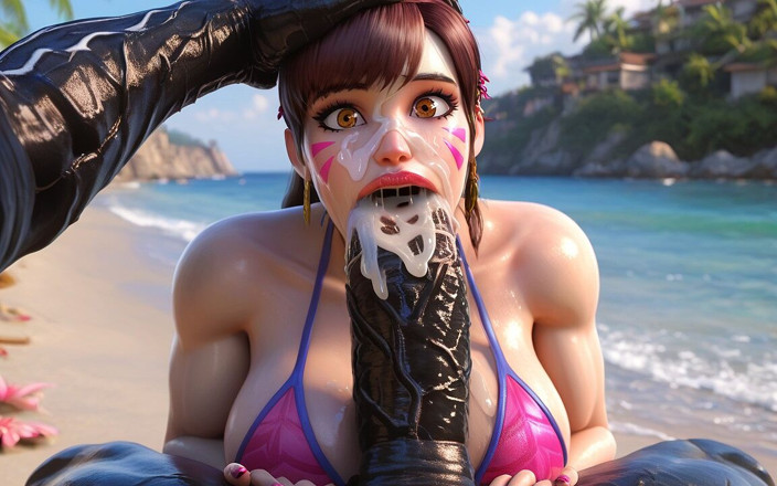 AI Princess: Ai Generated Big Ass Sluts Gets Punished by Mandingo Dicks