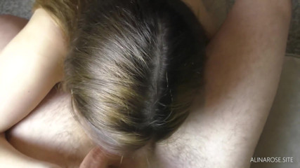 Alina Rose: Amateur teen blowjob, handjob and titfuck