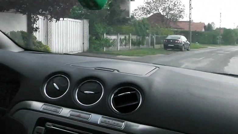 Yvette xtreme: Barefoot car driving
