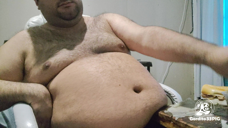 Gordito33PIG: Greedy Fat Pig Won't Stop Eating and Masturbating