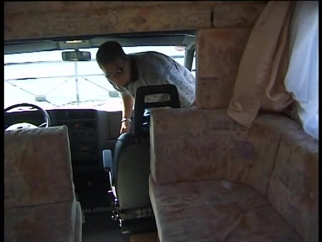VintageXMovies: Girl in pantyhose fucks a massive cock on the ambulance...