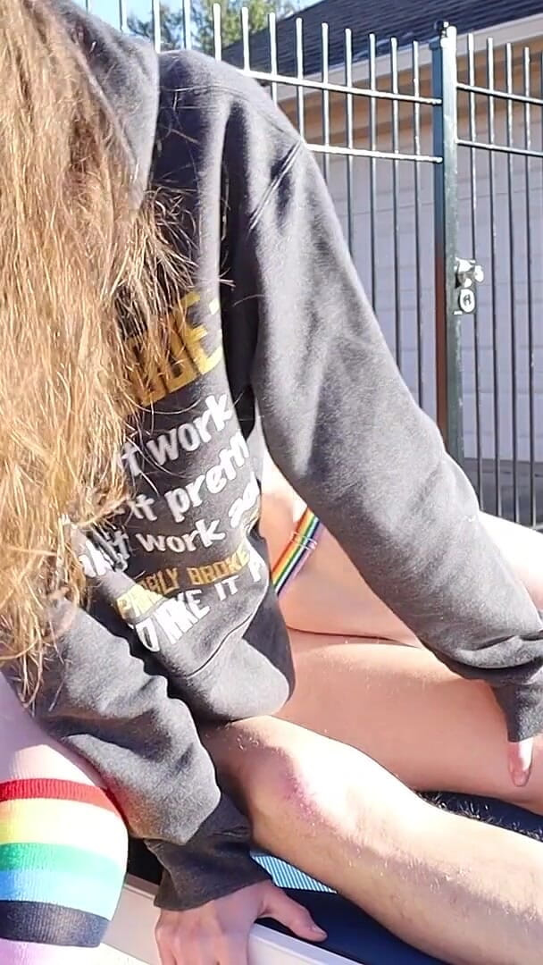 Big Butt College Nerd Girl with Skirt Gets Fucked Outside (NewDaddies)