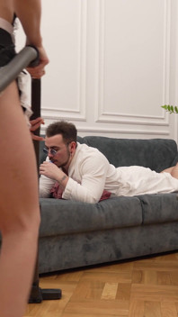 I Saw the Camera and Gave Myself to Him on the Couch
