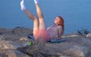 Sheryl X: Legs Workout - Outdoor Calming Yoga on a Cliff!