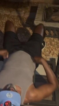 Me and My Homie Got in a Quick Biceps and Calves Workout After Vegas Won Last Night