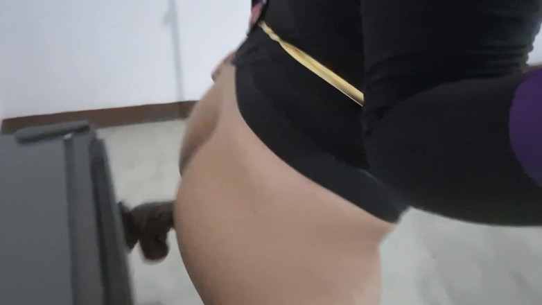 fermerino: Cute Small Penis Trans Raven Anal Fucking Her White Ass...