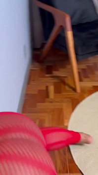Top Trans Dragged the Woman to Fuck on the Floor and Cum