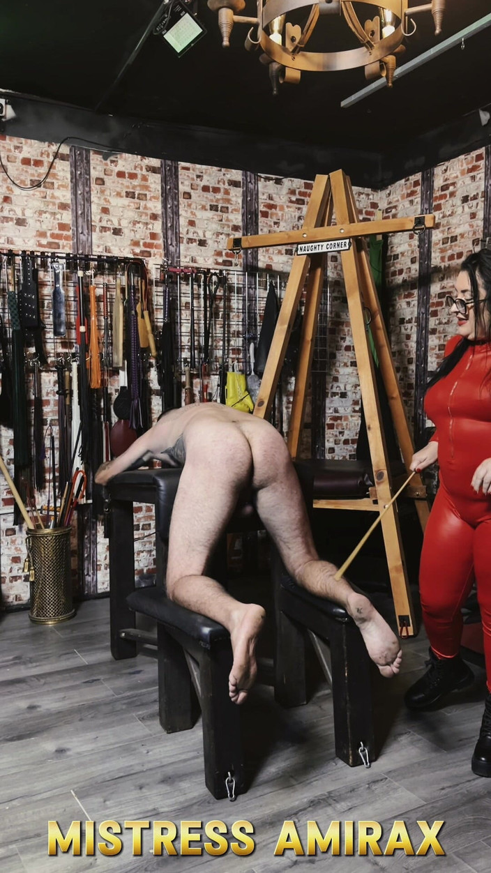 MistressAmiraX: Disciplinerad att lyda: intensiv caning session