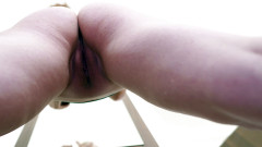 Peaches and Bananas: Vista da vicino della figa