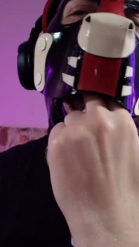 Playful Pup Tease with Fingers and Flex