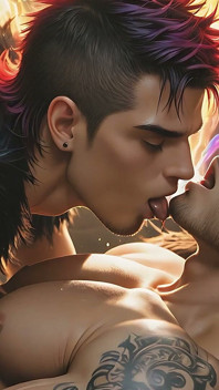 Hardcore Punk e Barbarian Prince em 69 Manias lambendo e chupando bolas