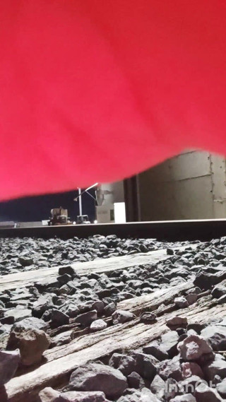 Morbosete000: Naked and Pissing on the Train Tracks