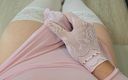 SissyKanisa: Efeminat Kanisa se masturbează cu Mănușă lace și ciorapi