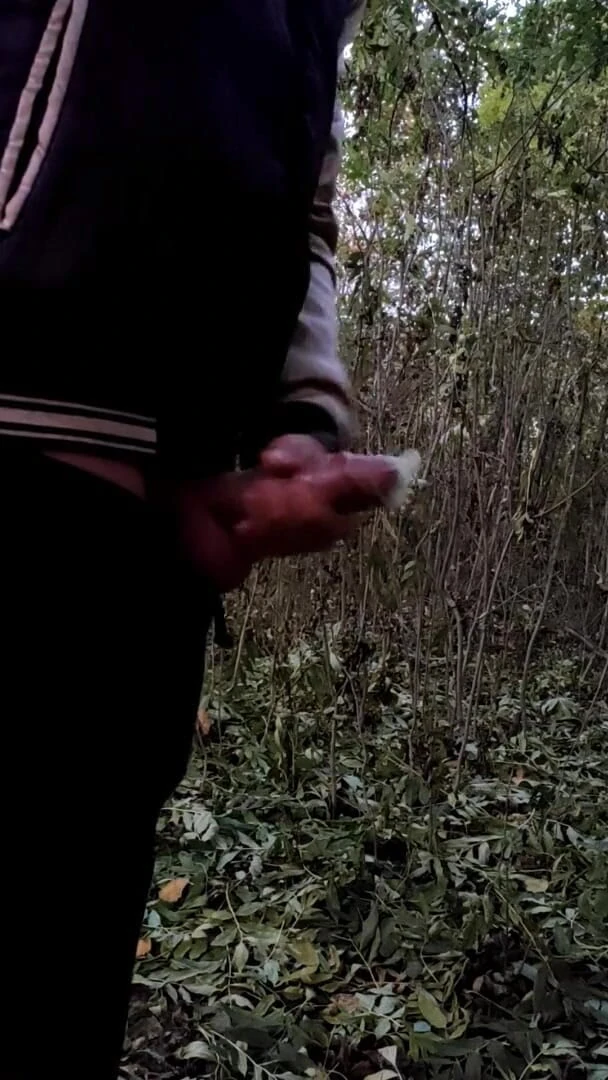 Idmir Sugary: Outside Jerk off with Cum Filled Condom I Was Fucked...
