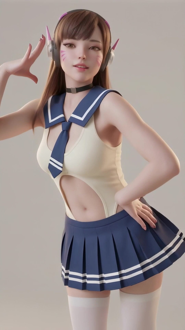 3D-Hentai Games: Tarian manis D.va (apink - u you)