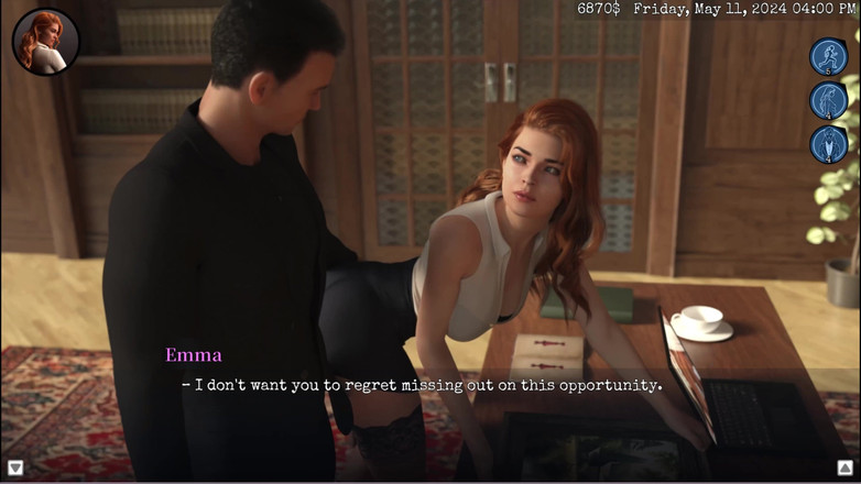 Johannes Gaming: Границы морали 11 Emma нужно быть соблазнительной на работе