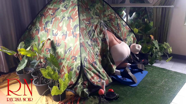 Regina Noir: Sex in camp. A stranger fucks a nudist lady in...