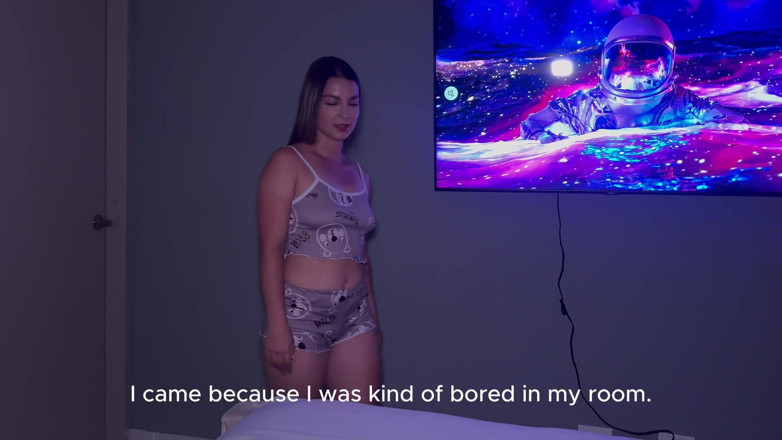 Lia Tovar: POV Your Stepsister Bursts Into Your Room to Give You...