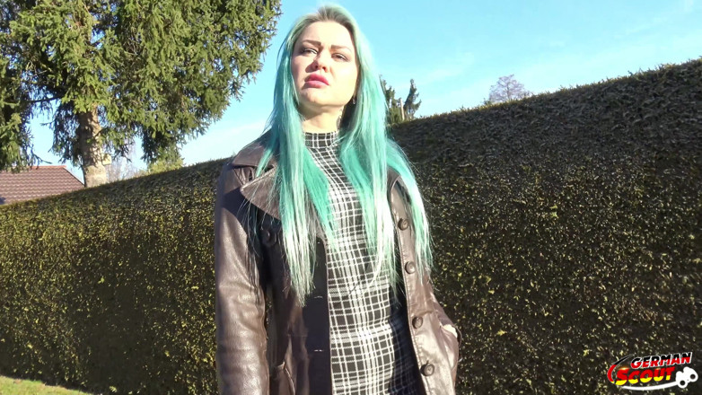 German Scout: German Scout - Blue Hair Crazy Indre Baltic Talk to First...