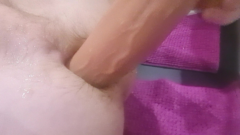 Bigdildo-Boy69: Грязный анал с большим дилдо с большим количеством зияния